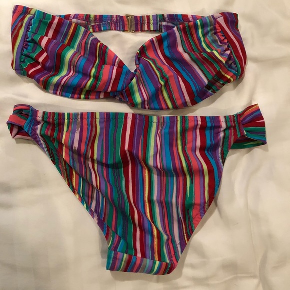VS Striped Bikini Set - Picture 2 of 3